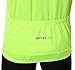 Spotti Men's Cycling Bike Jersey Short Sleeve with 3 Rear Pockets- Moisture Wicking, Breathable, Quick Dry Biking Shirt