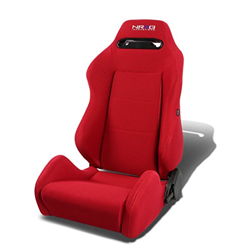 NRG RSC200NRG TypeR Universal Racing Seat With Red Stich & NRG Logo
