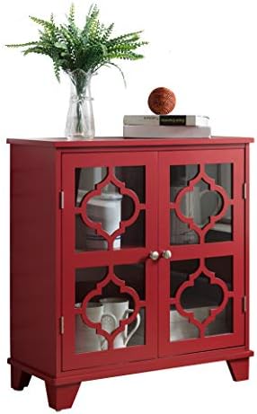 Kings Brand Furniture Red Finish Wood Buffet Cabinet Console Table Buy Online At Best Price In Uae Amazon Ae