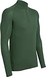 Icebreaker Men's Everyday Long Sleeve Zip Top, Cargo, Large