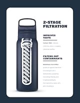 LifeStraw Go Series Insulated Stainless Steel Water Bottle 1L Icelandic Blue view 2