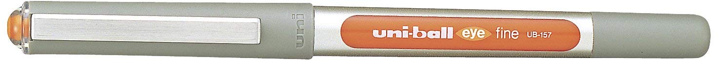 uni-ball Eye Fine UB-157E Rollerball Pen - Orange, Pack of 12