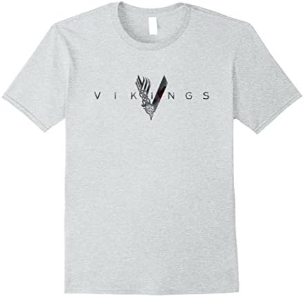 Mens "Vikings" TV Series Fan Souvenir T-Shirt 3XL Heather Grey