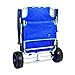Mac Sports 2-in-1 Outdoor Beach Cart + Folding Lounge Chair w/Lock | Tanning, Sunbathing, Lounging, Pool, Backyard, Porch | Portable, Collapsible with All-Terrain Wheels | Blue w/Lockthumb 4