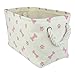 Bone Dry Pet Storage Collection Paw and Bone Print, Small Rectangle, 14x8x9