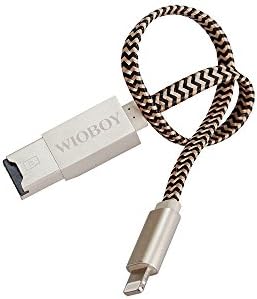 WIOBOY Micro SD Card Reader Memory Card Adapter 3-IN-1 Lightning Cable