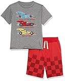Kids Headquarters boys 2 Pieces Shorts Set, Wolf