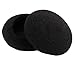 100Pcs Black Sponge Earbuds Soft Foam Headphone Cap Replacement Ear Pads Covers