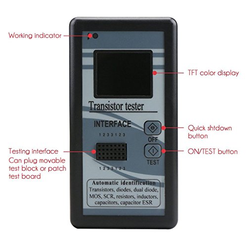 Multifunction Transistor Tester Automatic Identified Resistor Inductor Capacitor ESR Meter Checker Detector M328 Stevlogs - Thumbnail 3