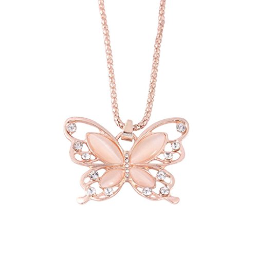 Women Necklace Clearance! Daoroka Butterfly Pendant Auger Studded Insect Necklace Jewelry Gifts For Girlfriends Hot Sale (Length:70cm) - Thumbnail 5