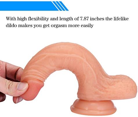 LOOVE 7.5 Inch Super Soft Silicone Waterproof Stick Super Suction Cup