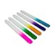 Glass Nail File Set With Case - Long Lasting Manicure - 5 Emery Files for Nails By Crave Naturals