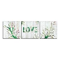 3 Piece Canvas Wall Art Rustic WoodCanvas Prints Home Artwork Decoration for Living Room,Bedroom - 12