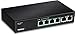 TRENDnet 6-Port Fast Ethernet PoE Switch, TPE-S50, 4 x Fast Ethernet PoE Ports, 2 x Fast Ethernet Ports, 60W PoE Budget, 1.2 Gbps Switch Capacity, Ethernet Network Switch, Metal, Lifetime Protection,Black primary