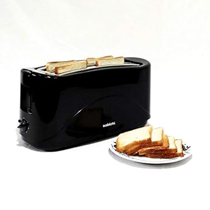 Sabichi 4 Slice Black Toaster