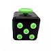Maggift Fidget Cube Dice toy Stress Cube relieve Anxiety (Black-green)