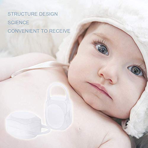 LANEYLI Pacifier Box Pacifier Shield Case Pacifier Clip Holder - Pack of 2