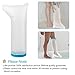 UpGoing Waterproof Leg Cast Cover for Shower Bath, Shower Cast Protector Watertight Bag Covers for Broken Surgery Leg Foot Ankle Wound and Burns - Half Leg Size (25