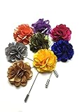 Unibuy Men's Handcraft lapel Flower Boutonniere Pin With Gift Box