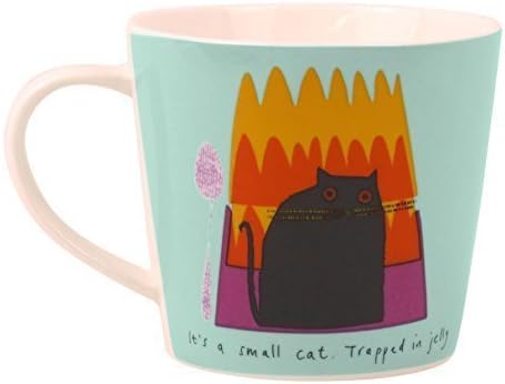 Jane Ormes DXK05TB 10 x 10 x 9 cm Ceramic Cat in Jelly Mug, Multi-Colour by Jane Ormes