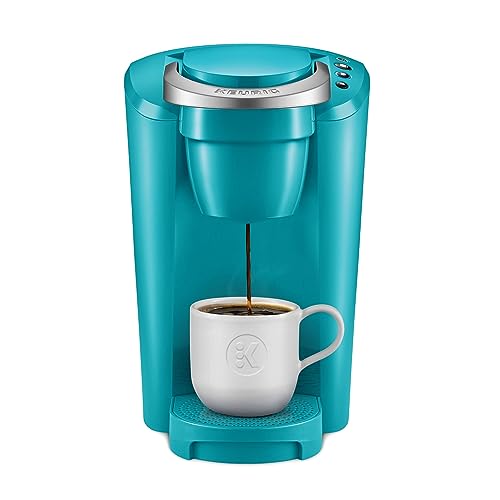 Keurig K-Compact Single-Serve K-Cup Pod Coffee Maker, with 3 Brew Sizes, Smart Start Feature, 36oz Removable Reservoir, Turquoise