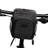 Jingolden Bicycle Bag, Electric Scooter Head Bag, Handlebar Folding Bike Bag Multifunctional Waterproof Phone Bicycle Front Bag Skateboard Front Bag