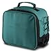 Lunch Box for Women Men Adult Leakproof Lunch Bag Reusable Neoprene Cooler Insulated Lunch Organizer Tote with Drink Holder for Hot Cold Food Fits 9 Cans for Picnic Work Model Green
