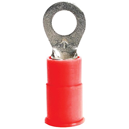 Install Bay RVRT8 22 - 18 Gauge Vinyl Ring Terminal, 100 Pack