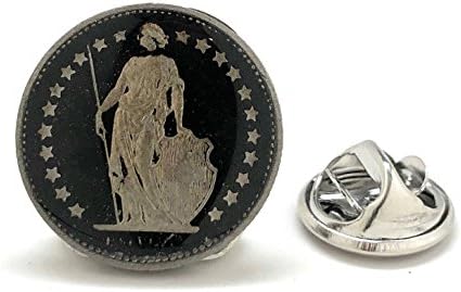 Switzerland Coin Tie Tack Lapel Pin Suit Flag Europe Suit Zürich Geneva Swiss Suisse Bijoux épinglette Schweiz Schmuck Reversstift Alps