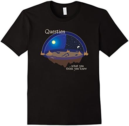 Mens Question What You Think You Know Shirt 2XL Black