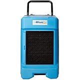 BlueDri BD-130P 225PPD Industrial Commercial Dehumidifier with Hose for Basements in Homes and Job Sites, Blue
