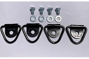 The Dog Agility Shop® Dog Crate Tie Down D-Ring Kit with Bolts and Washers Compatible with Ruff Land Kennels