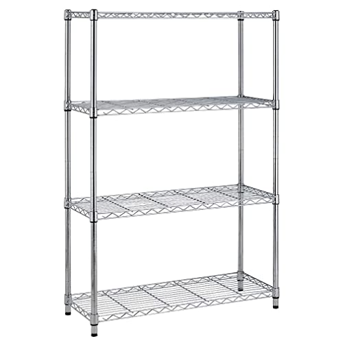 BestOffice Adjustable Wire Shelving Storage Shelves Heavy Duty Shelving Unit for Small Places