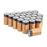 AmazonBasics D Cell 1.5 Volt Everyday Alkaline Batteries - Pack of 24 (Appearance may vary)