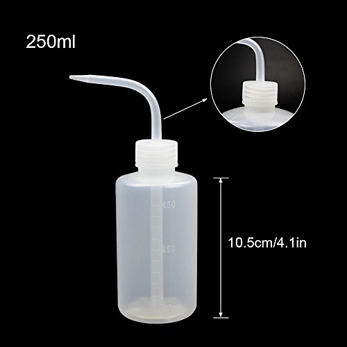 SUPERLELE 6pcs LDPE 250ml+500ml Safety Wash Bottle, Plastic Squeeze Bottle Medical Label Tattoo Wash Bottle, Each Size 3 - Thumbnail 4