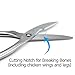 Heavy Duty Poultry Shears WELLSTAR, Utility Ultra Sharp Spring Loaded Kitchen Scissors for Meat Chicken Fish Seafood BBQ Stainless Steel Food Scissors (Silver)