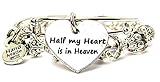 2 Piece Set Half My Heart Is in Heaven Sapphire Blue Bangle Bracelet Collection