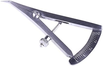 Dental Castroviejo Bone Calipers Surgical Stainless Steel (Small, Curved Tip)
