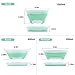 JIAJIBAO Collapsible Food Storage Containers for Kitchen - Space Saving - BPA Free fresh box, 3 Pack with Square+Round+Rectangle Insulated Reusable washable Lunch Containers