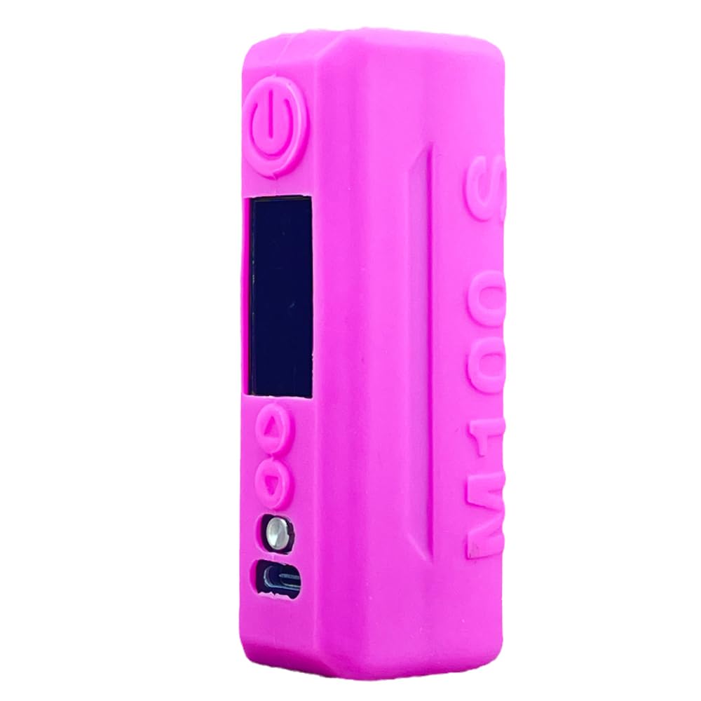 RUIYITECH Protective Silicone Case Sleeve Skin Cover for VOOPOO Drag M100S Kit Case Drag M100S Case Cover Skin Sleeves (Pink)