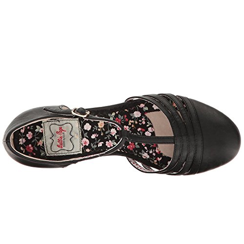 Bettie Page Women's Bp254-lucy Spectator Pump, Black, 7 M US - Thumbnail 5