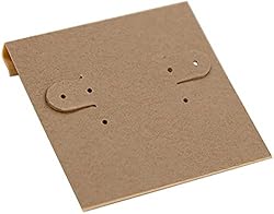 RJ Display- Plain Kraft Hanging Earring Cards