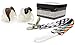B.B. Mustache Pacifier 2-Pack with Pacifier Clip by Bodacious Bambino | The Horseshoe & Handlebar - Cute & Funny Pacifiers for Babies | BPA-Free