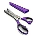 Herb Scissors by Lilac & Gooseberries, 5 Blade Stainless Steel Kitchen Shears, Best Herbs chopper for Arts & Craft Shredding (Acai Berry Purple)