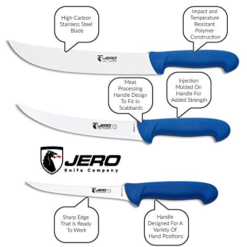 JERO P3 Series Meat Processing Set 3Pc Butcher Knife Set Cimeter