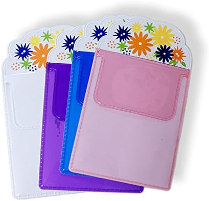 4Pcs Nurse Gift Flower Nurse Doctor Flap Vinyl PVC Different Colors Doctor Pocket Protector/Doctor Pen Holder/Doctor Pen Pocket Protect