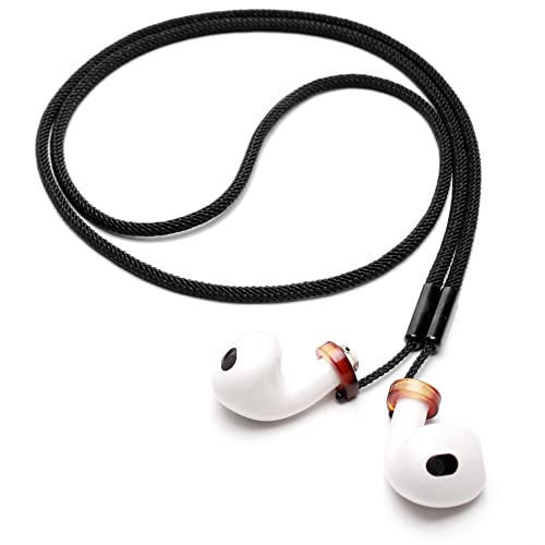 JOJOPANDA Magnetic Airpod Strap Anti-Lost Cord Sports Lanyard Compatible  Airpods Pro 2/3/1 (Black Nylon Rope)
