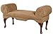 Acme 05629 Aston Microfiber Rolled Arm Bench, Beige Finish