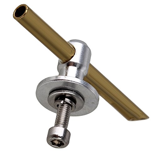 BQLZR Silver 50mm Length ID 3mm OD 4mm Tube Transom Mounting Water Pickup for RC Boat