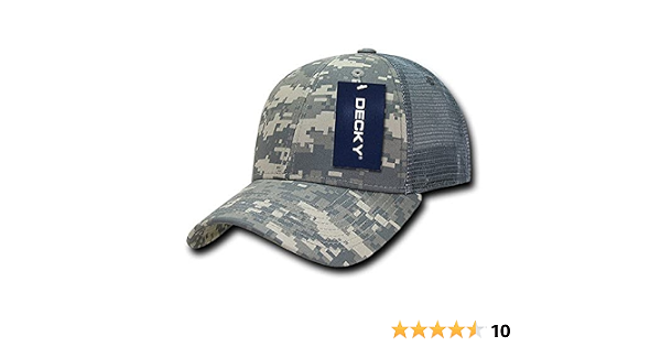 DECKY Structured Camo Trucker Cap, Army 